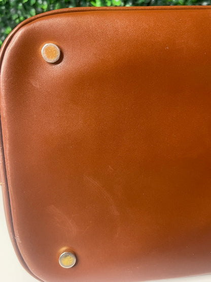 Preowned Burberry Coated Canvas Nova Check Handbag