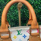 Louis Vuitton White Multicolor Alma PM