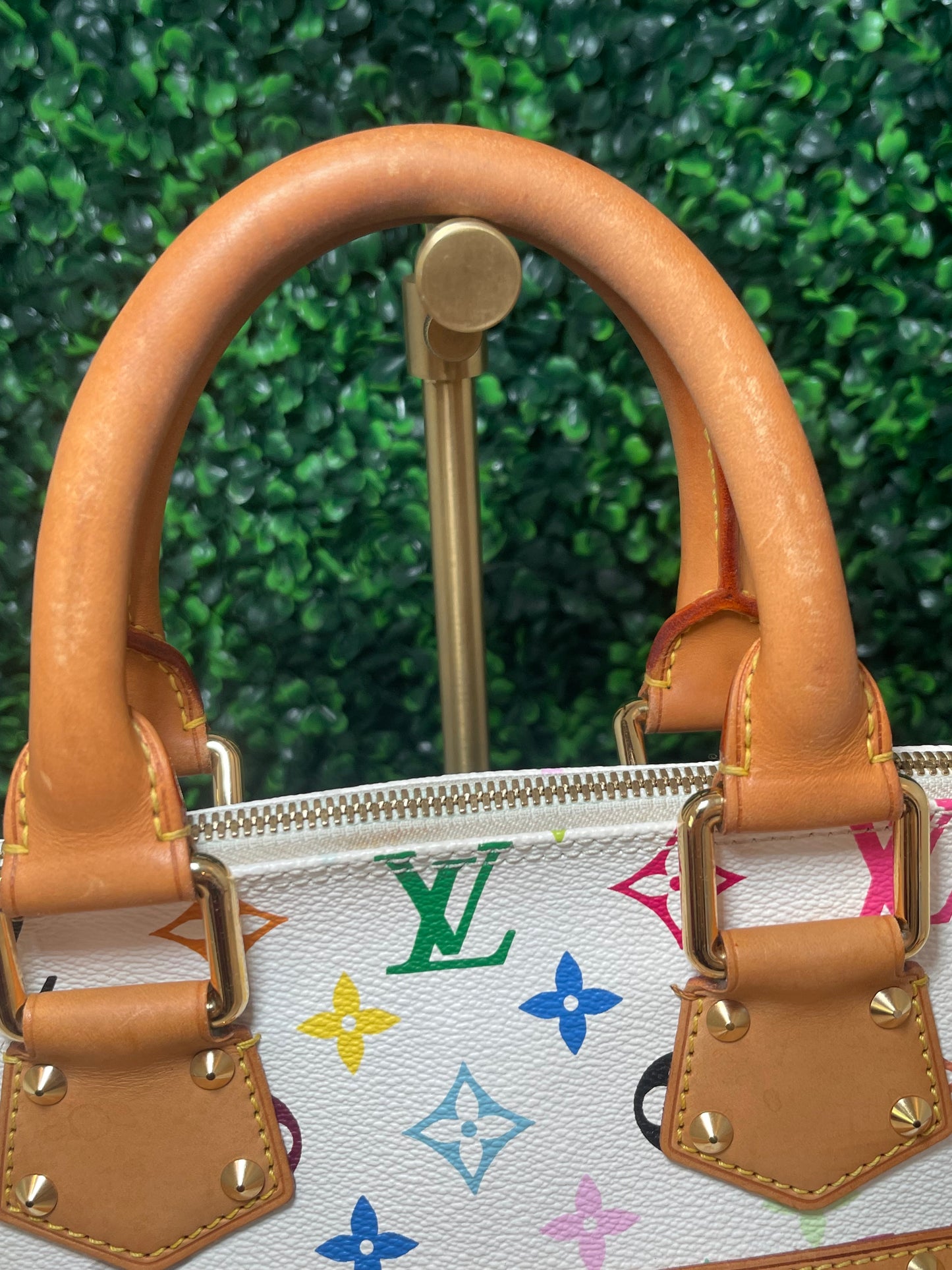 Louis Vuitton White Multicolor Alma PM