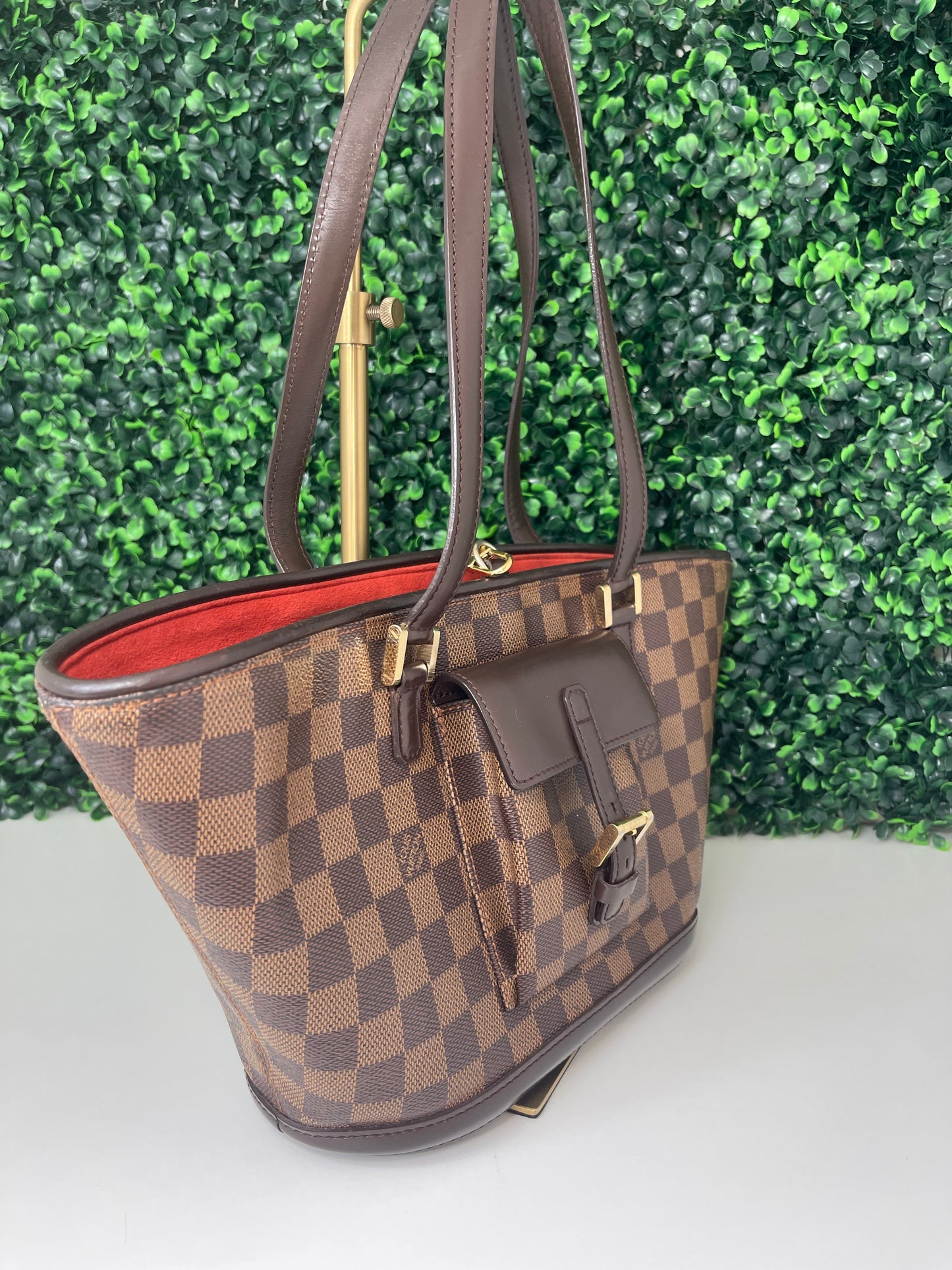 Deal #1 Preowned Damier Ebene Manosque PM Tote Bag