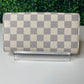 Louis Vuitton Portefeuille Sarah Long Wallet Damier Azur