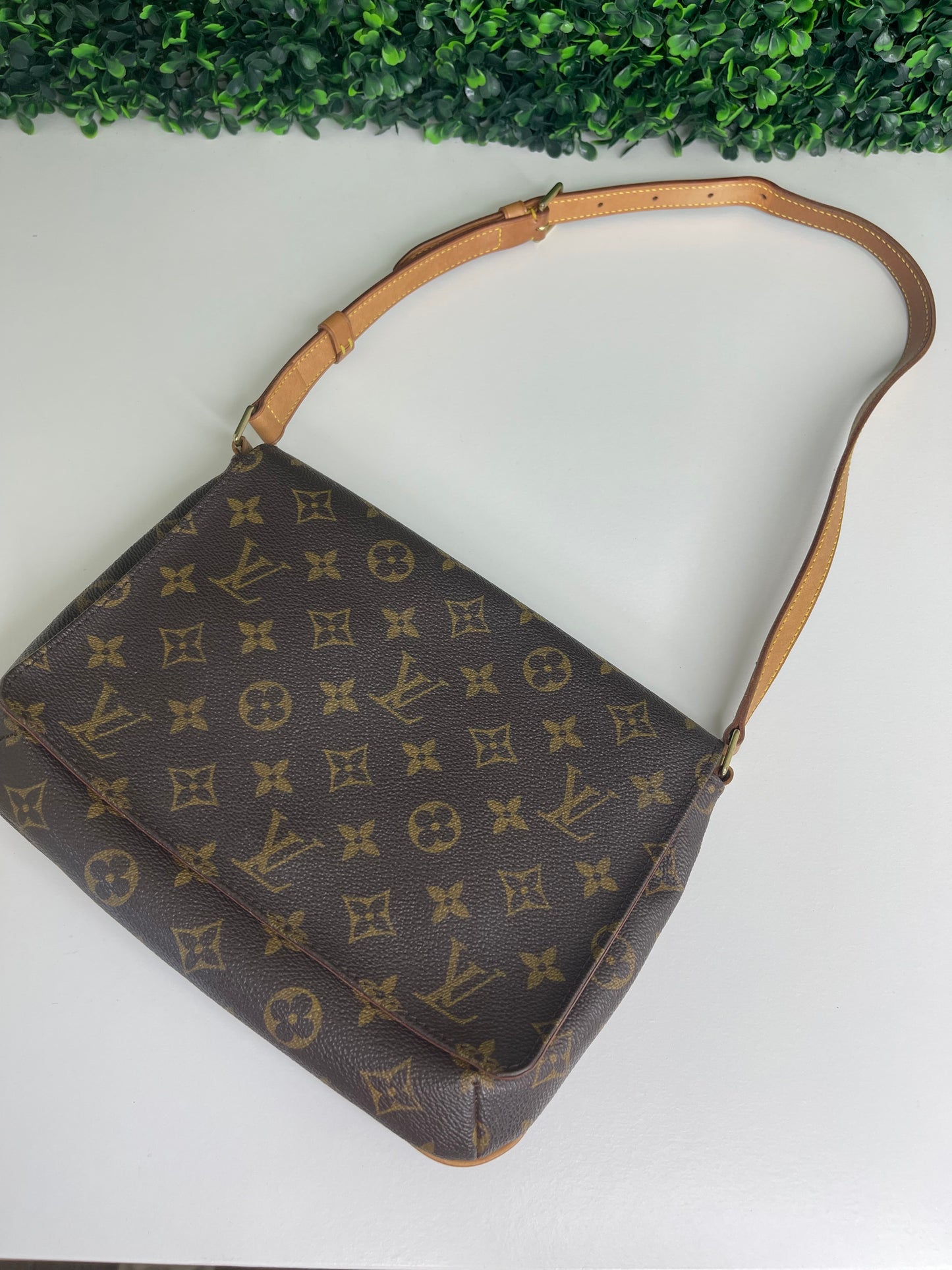 Louis Vuitton Musette Tango Handbag Monogram Canvas