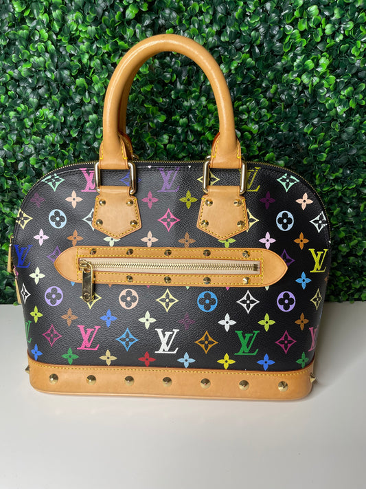 Louis Vuitton Black Multicolor Alma PM