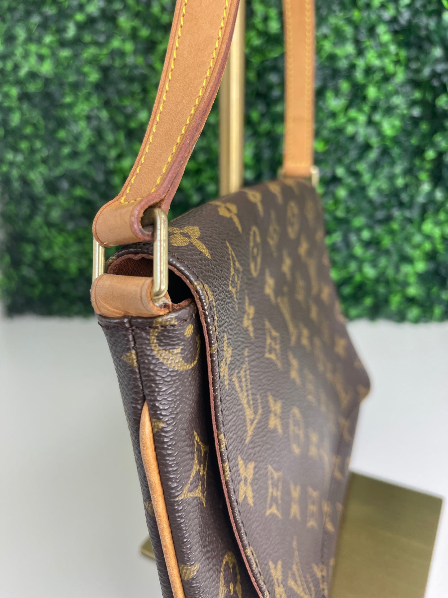 Louis Vuitton Musette Tango Handbag Monogram Canvas