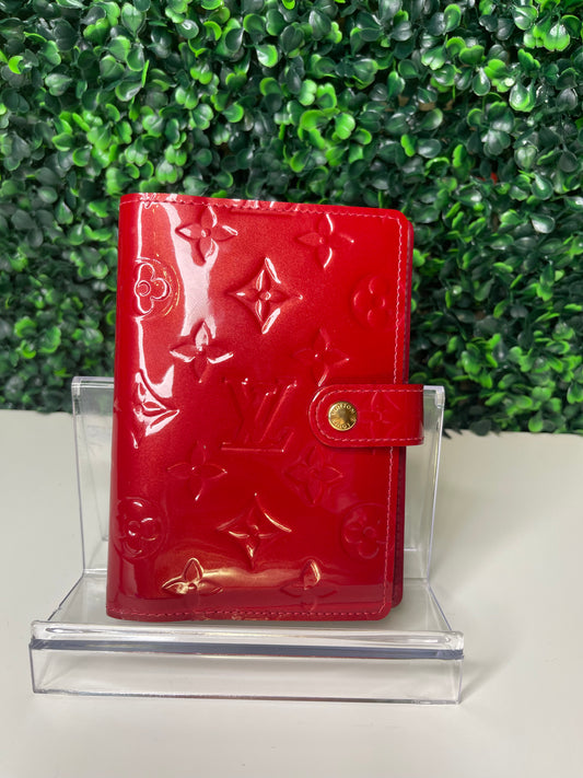 Louis Vuitton Red Vernis Agenda PM