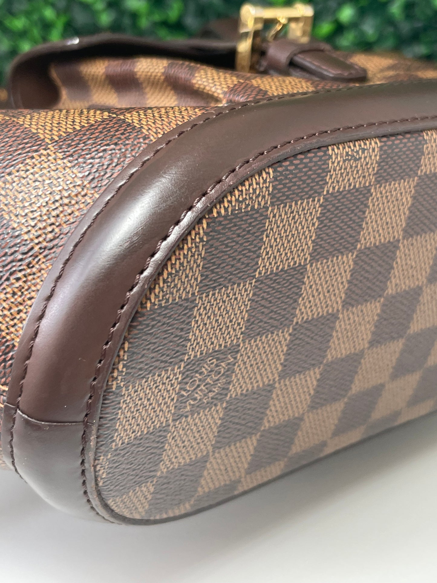 Deal #1 Preowned Damier Ebene Manosque PM Tote Bag