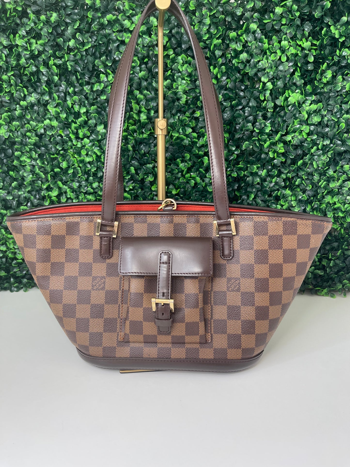 Deal #1 Preowned Damier Ebene Manosque PM Tote Bag