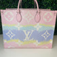 Louis Vuitton|Limited Edition OnTheGo GM | Escale Pastel