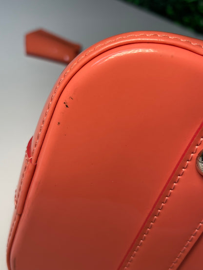 Preowned Louis Vuitton Rose Litchi Vernis Alma PM
