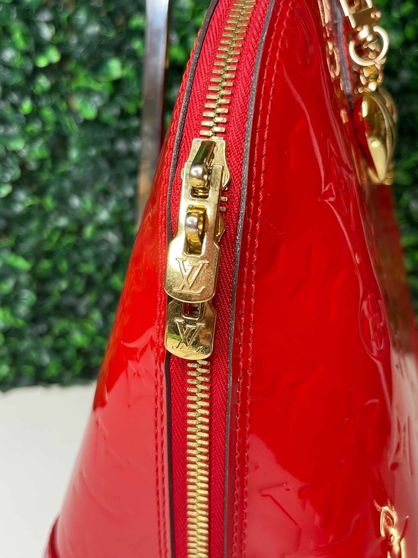 Louis Vuitton Red Vernis Alma PM