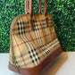 Burberry Coated Canvas Nova Check Handbag