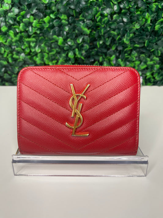 Saint Laurent YSL Compact zip around wallet