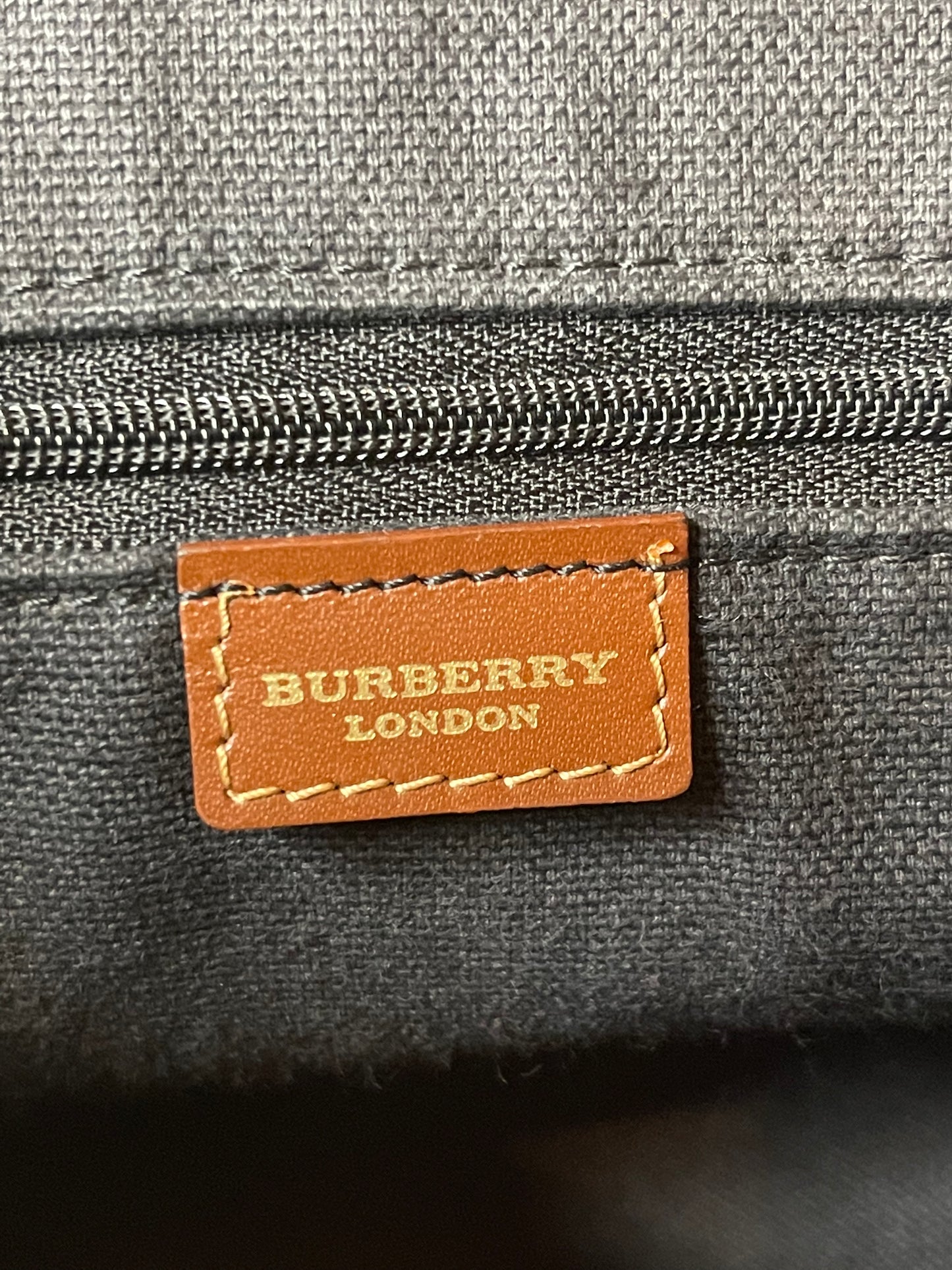 Burberry Coated Canvas Nova Check Handbag