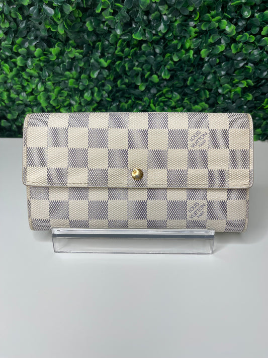 Louis Vuitton Portefeuille Sarah Long Wallet Damier Azur