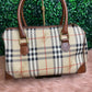 Vintage Burberry (Burberrys) Nova Check Boston Bag