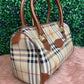 Vintage Burberry (Burberrys) Nova Check Boston Bag