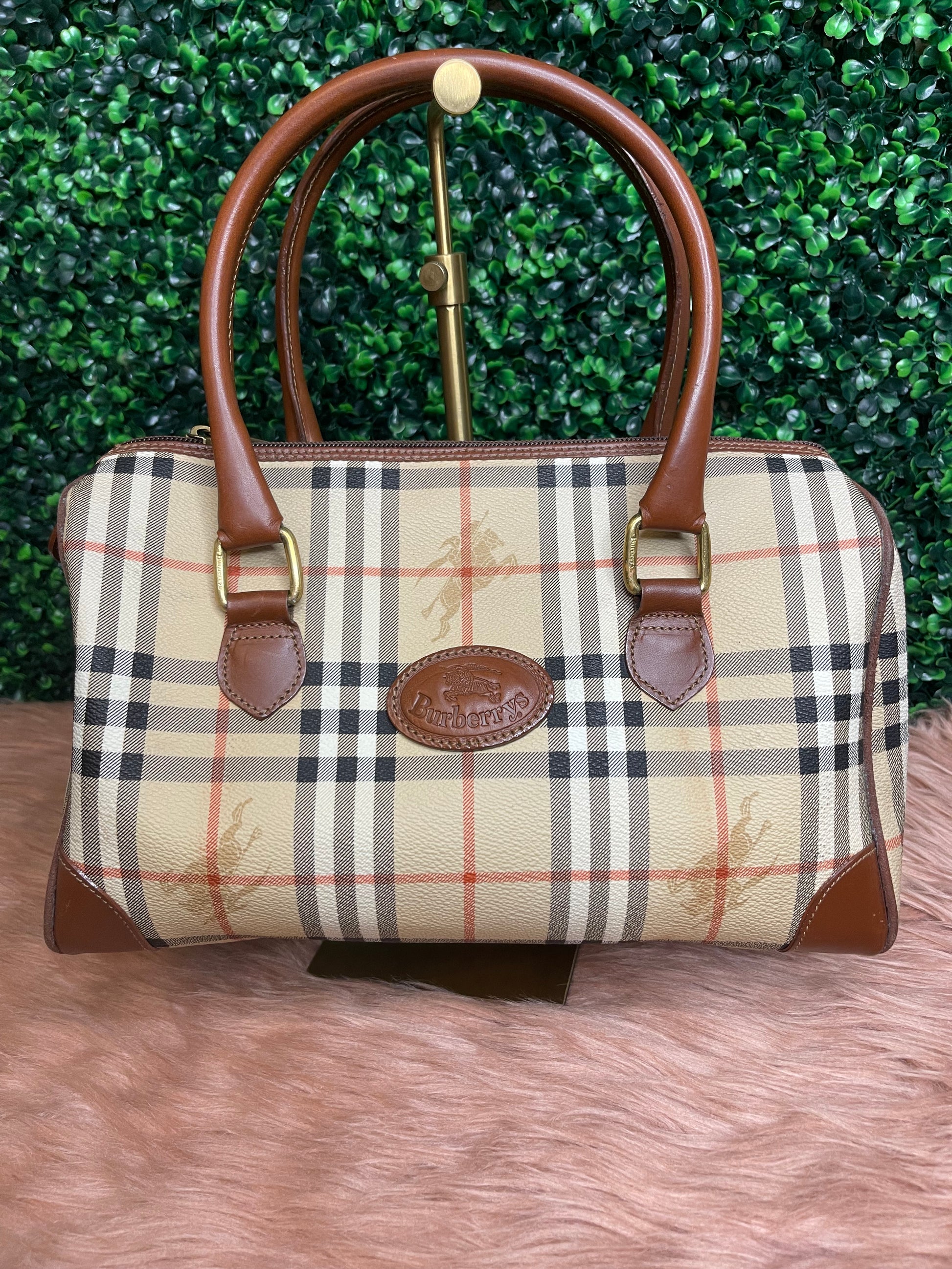 Vintage Burberry (Burberrys) Nova Check Boston Bag – Lady Luxe Collection