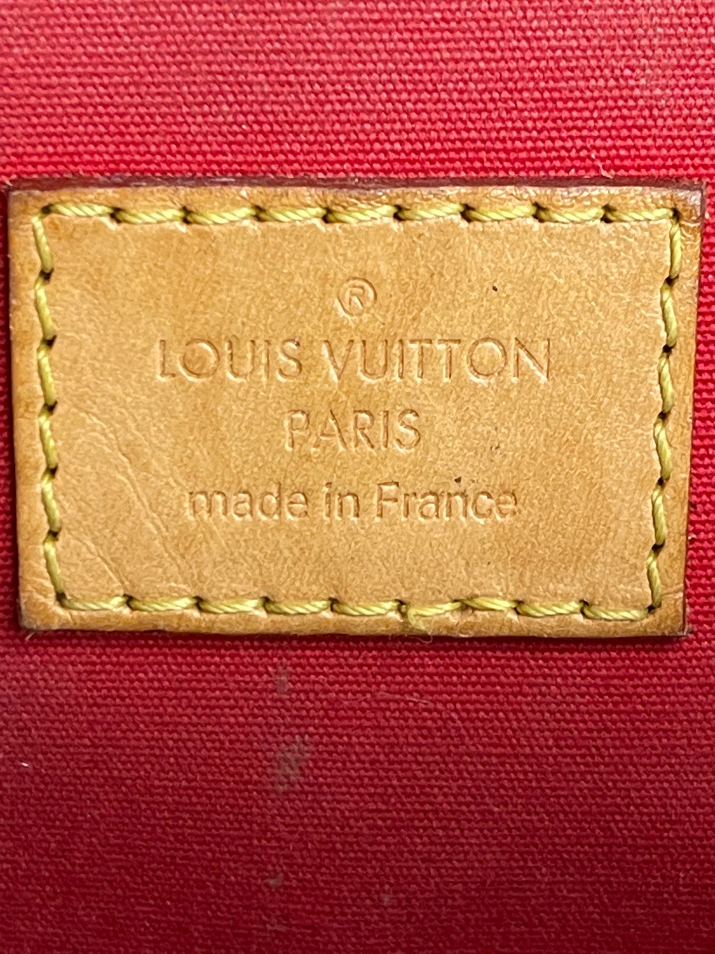 Louis Vuitton Red Vernis Alma PM