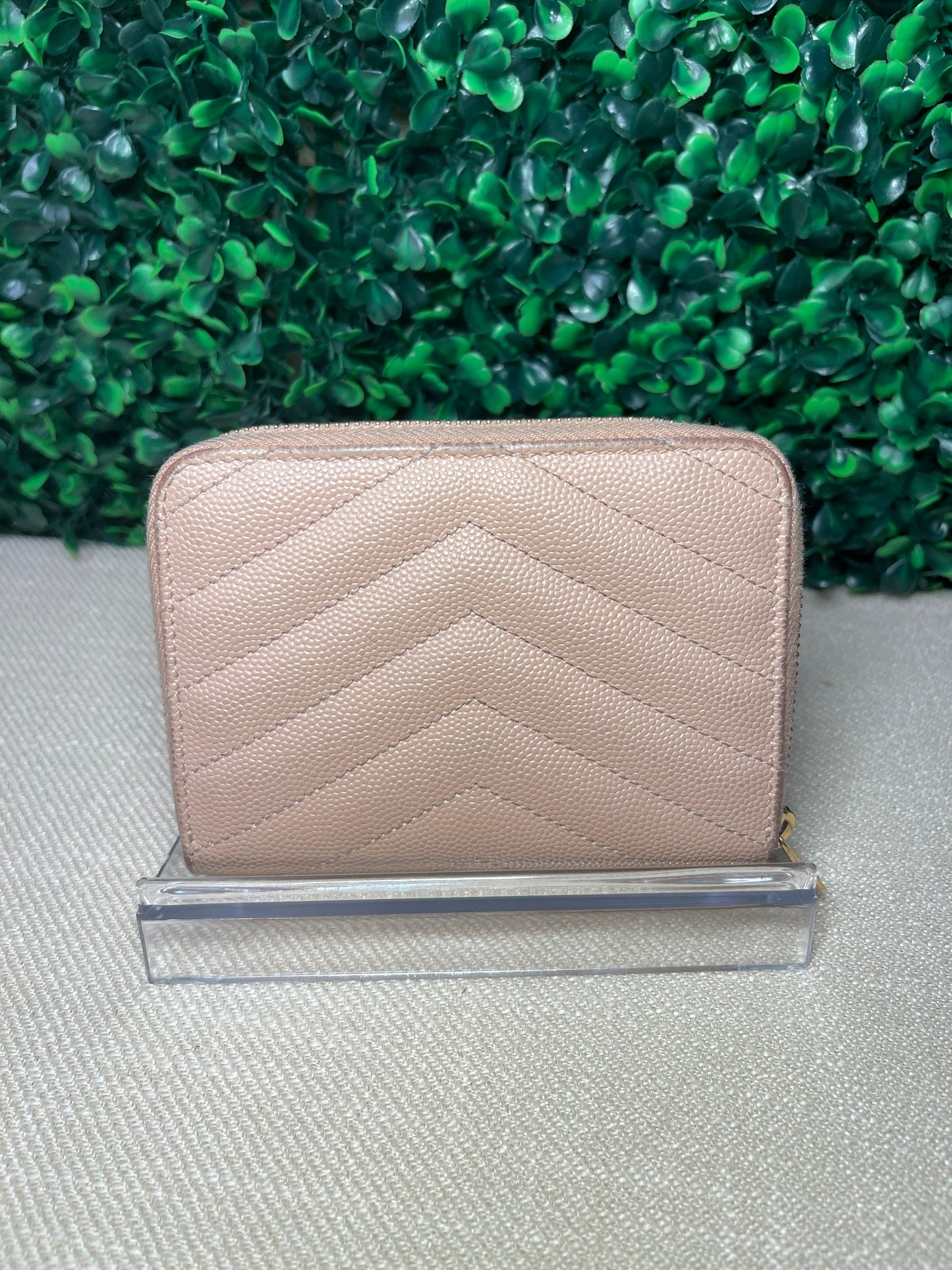 Saint Laurent YSL Compact zip around wallet