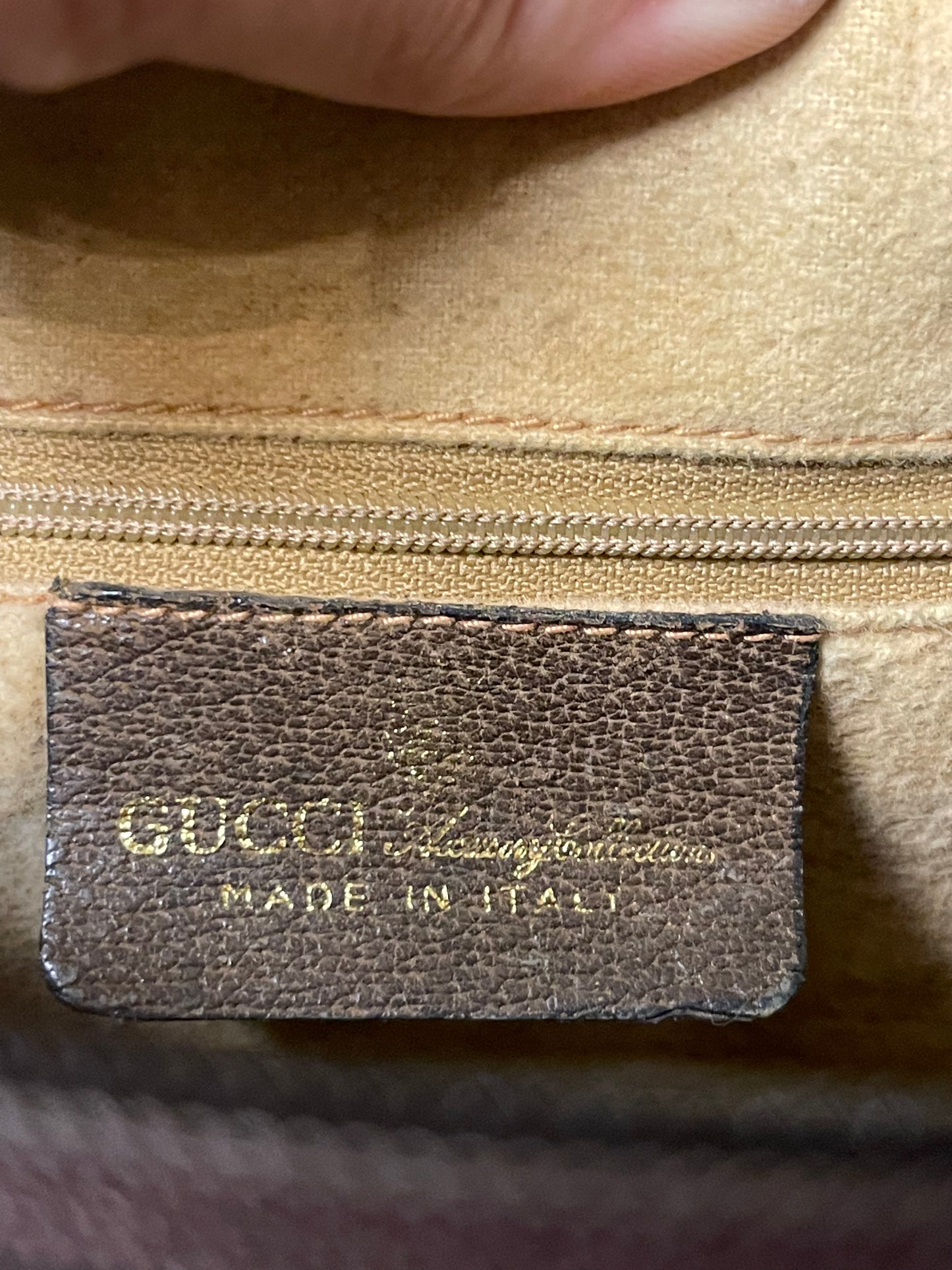 Gucci Vintage Boston Hand Bag Sherry Line