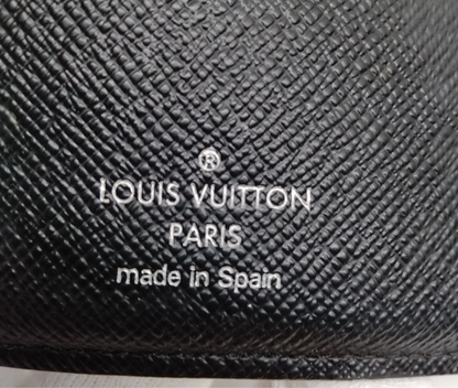 Louis Vuitton Black Damier Graphite Bi-fold Wallet