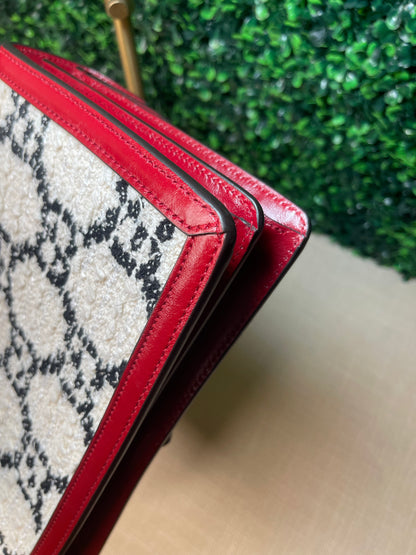 Preowned Gucci Dionysus Small Tweed Leather Shoulder Bag