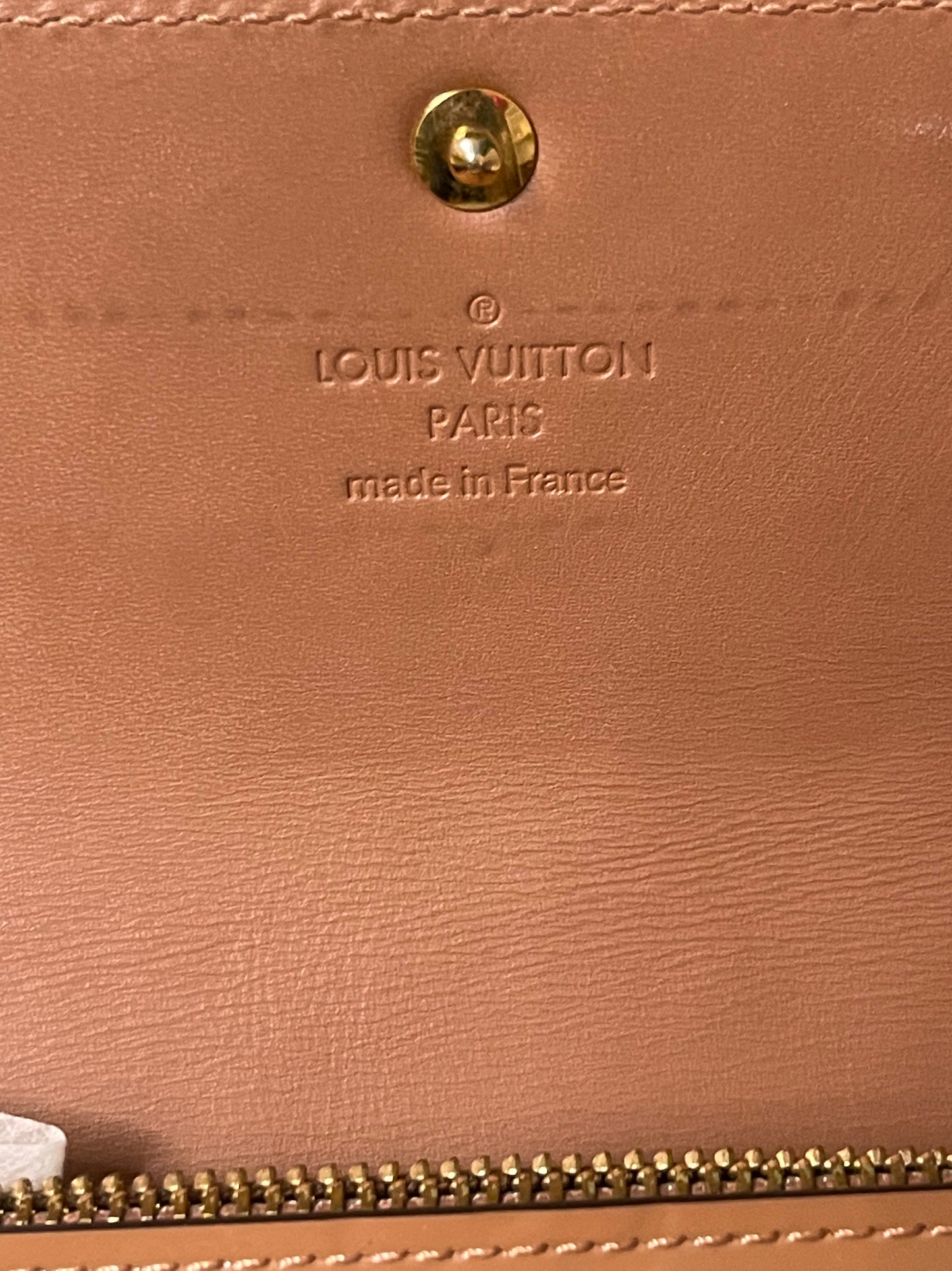 Louis Vuitton Vernis Sarah Long Wallet