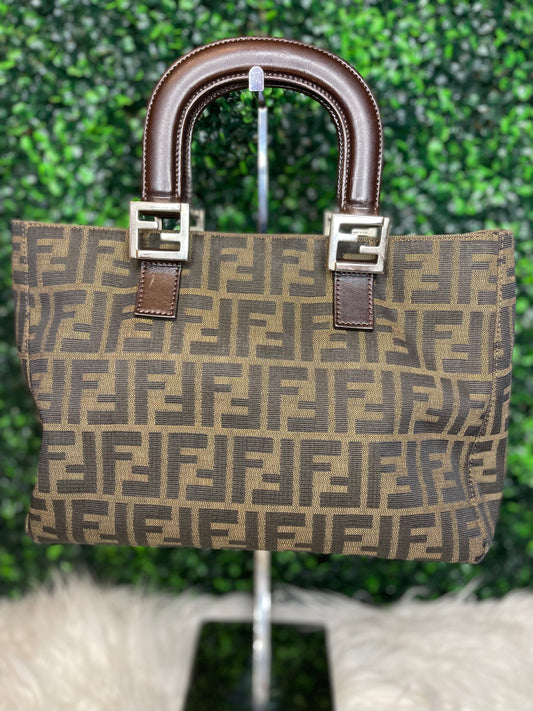 Fendi Zucca Handbag Top Handle