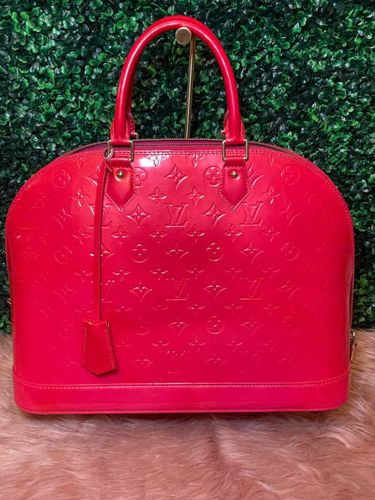 Louis Vuitton Pink Vernis Alma GM