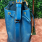 Louis Vuitton Blue Epi Leather Toledo Noe Petit Drawstring Hobo Bag