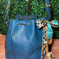 Louis Vuitton Blue Epi Leather Toledo Noe Petit Drawstring Hobo Bag