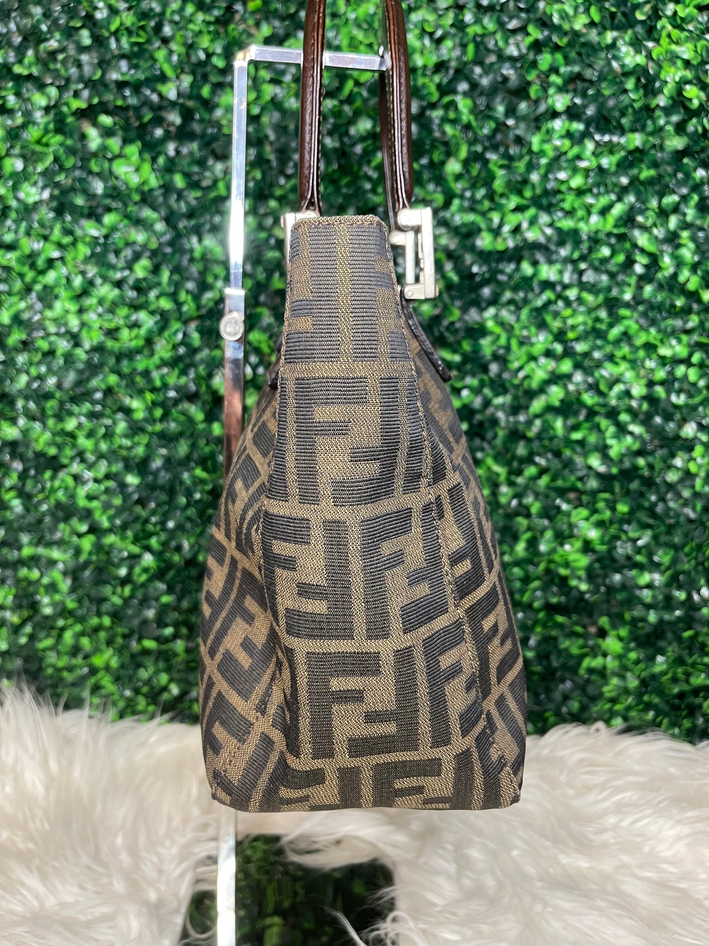 Fendi Zucca Handbag Top Handle