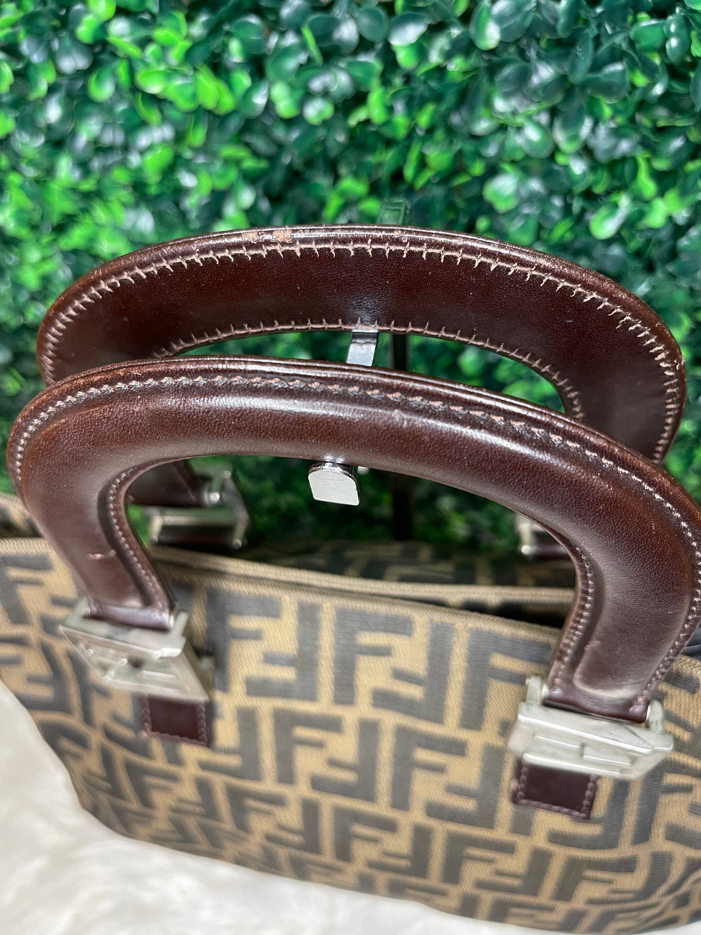 Fendi Zucca Handbag Top Handle