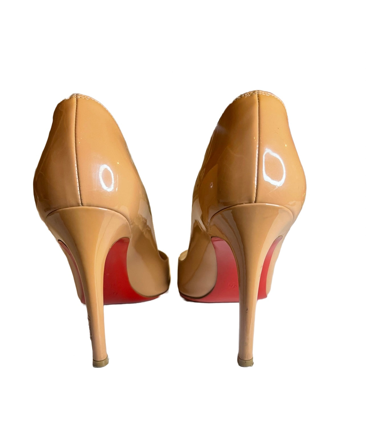 Step 6: Fake vs real Christian Louboutin Pigalle glossiness
