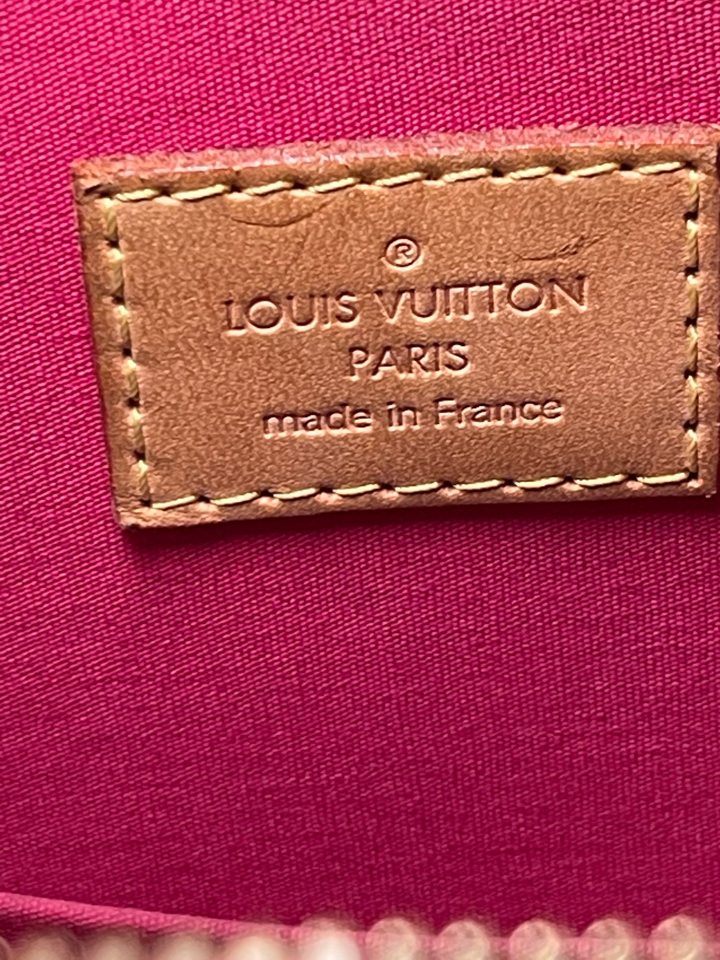 Louis Vuitton Pink Vernis Alma GM