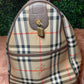 Burberry Vintage Nova Check Boston Travel Duffle Bag