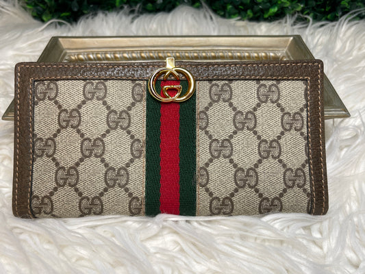 Gucci Vintage GG Supreme Long Wallet