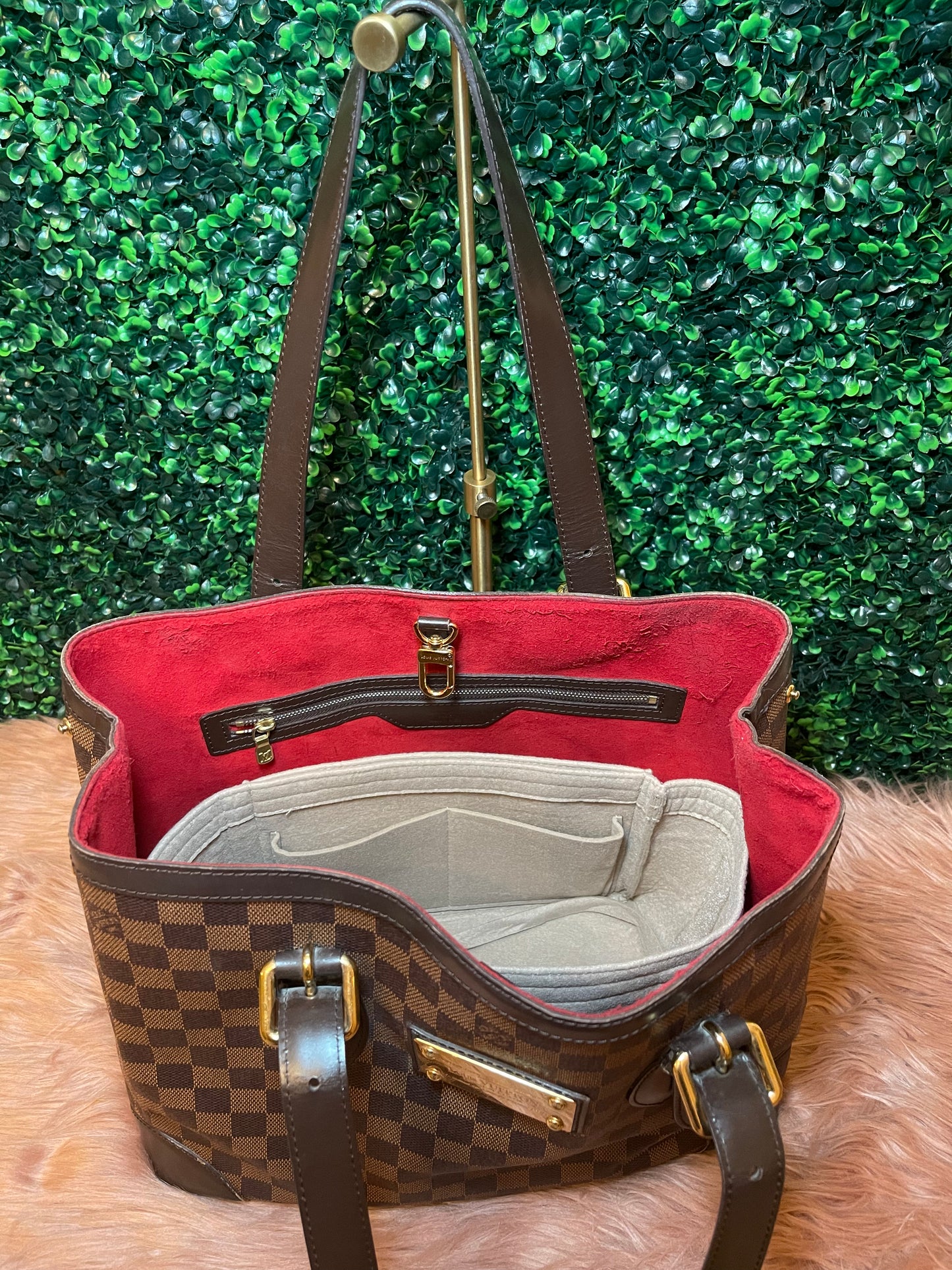 Louis Vuitton Damier Hampstead MM Shoulder Tote Bag