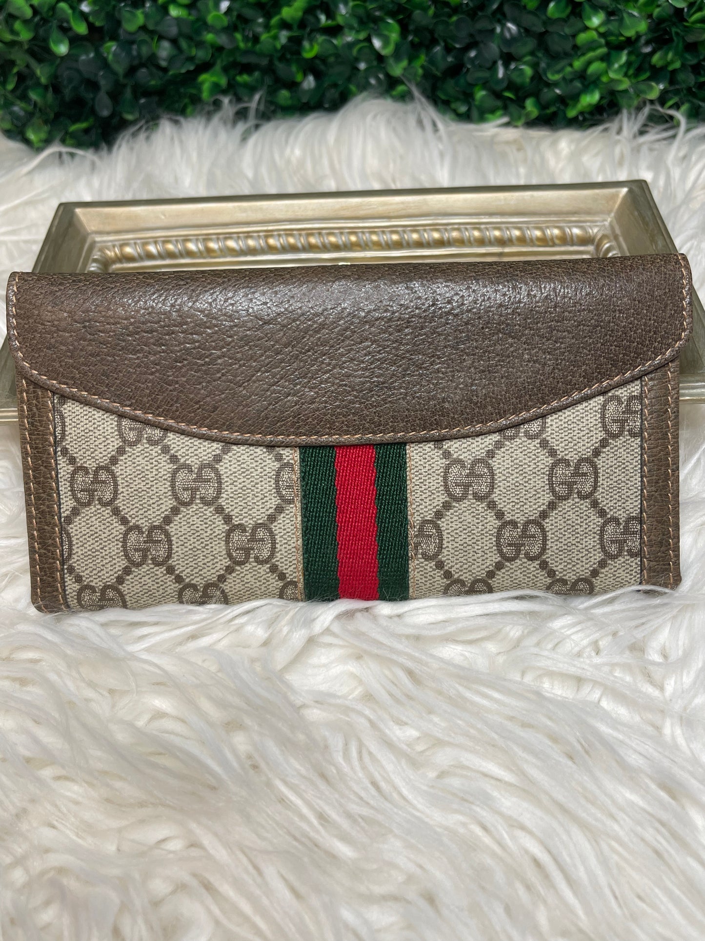 Gucci Vintage GG Supreme Long Wallet