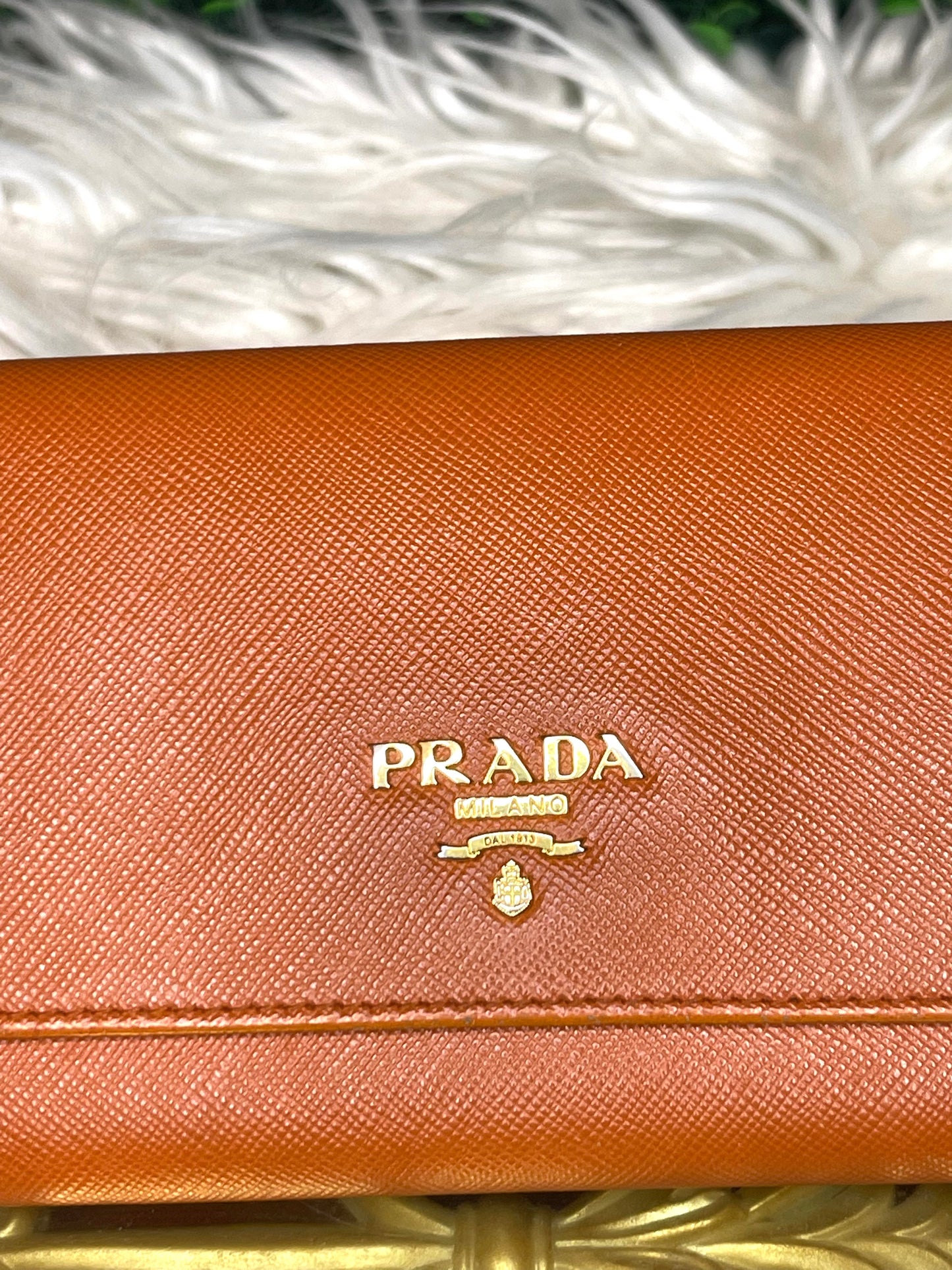 Prada Saffiano Metal Long Wallet