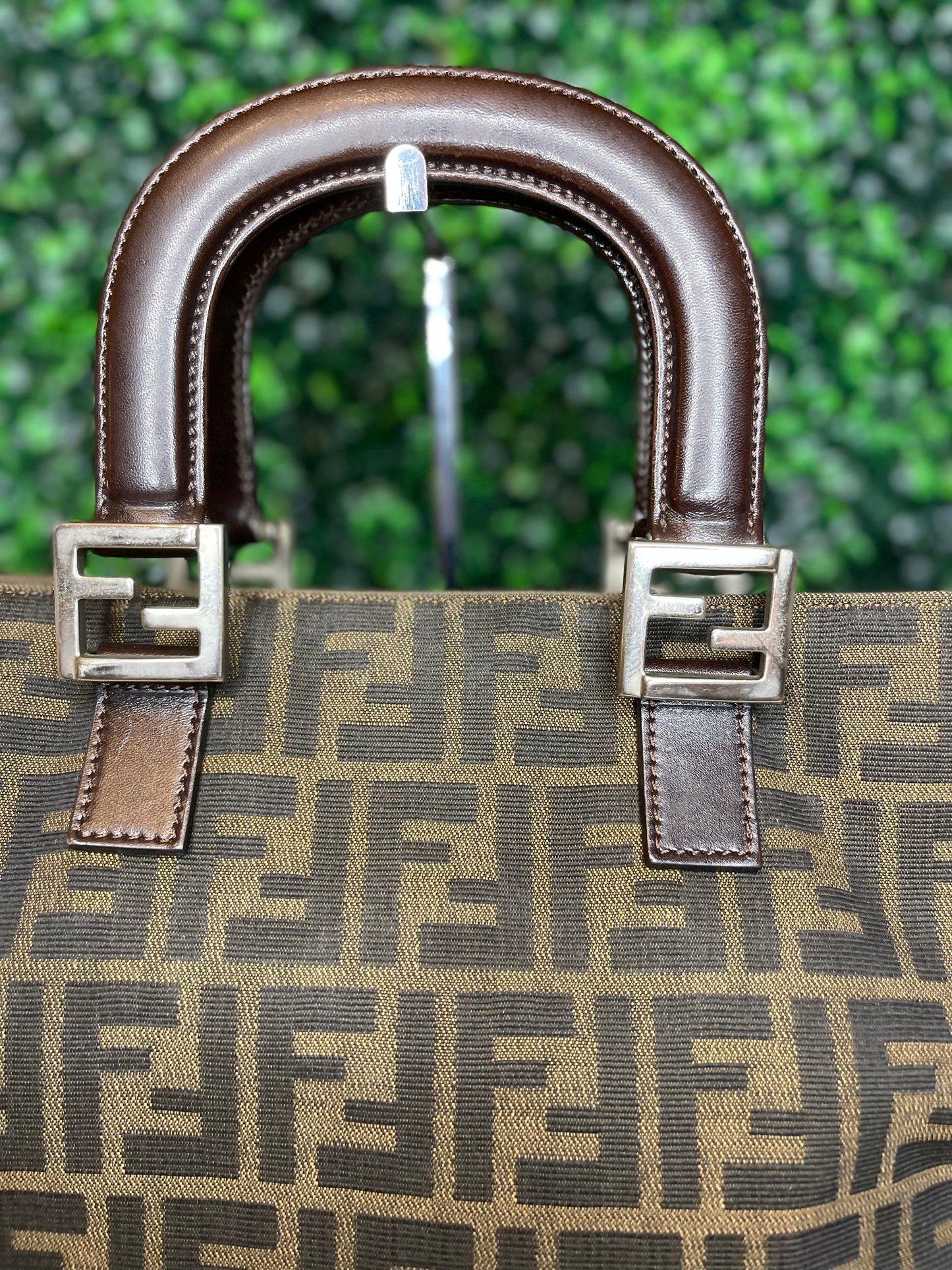 Fendi Zucca Handbag Top Handle