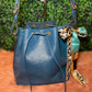 Louis Vuitton Blue Epi Leather Toledo Noe Petit Drawstring Hobo Bag