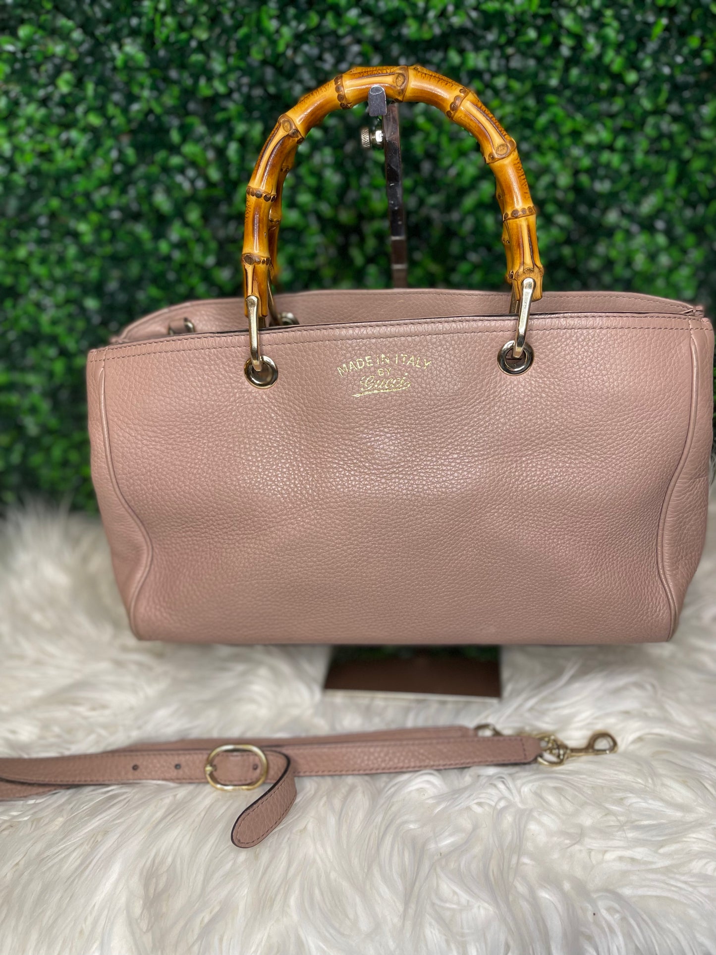 Gucci bamboo tote on sale