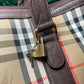 Burberry Vintage Nova Check Boston Travel Duffle Bag