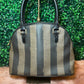 Fendi Vintage Pequin Handbag